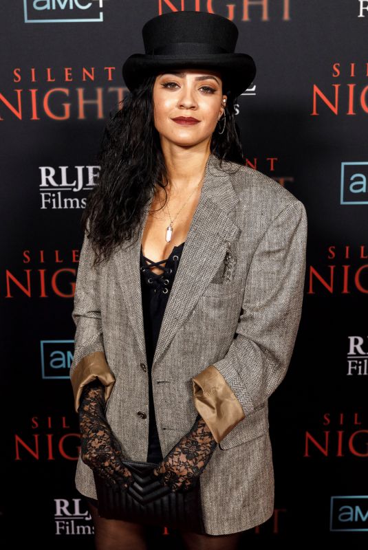 TRISTIN MAYS at Silent Night Special Screening in Los Angeles 11/30/2021