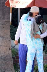 VANESSA HUDGENS and Cole Tucker at a Lunch Date at Alcove Cafe in Los Angeles 12/11/2021