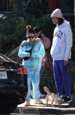 VANESSA HUDGENS and Cole Tucker at a Lunch Date at Alcove Cafe in Los Angeles 12/11/2021