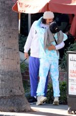 VANESSA HUDGENS and Cole Tucker at a Lunch Date at Alcove Cafe in Los Angeles 12/11/2021