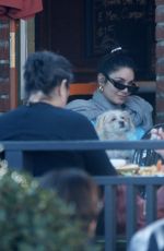 VANESSA HUDGENS and Cole Tucker at a Lunch Date at Alcove Cafe in Los Angeles 12/11/2021