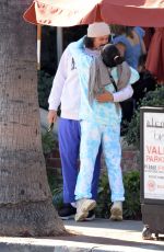 VANESSA HUDGENS and Cole Tucker at a Lunch Date at Alcove Cafe in Los Angeles 12/11/2021