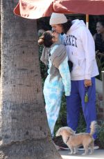 VANESSA HUDGENS and Cole Tucker at a Lunch Date at Alcove Cafe in Los Angeles 12/11/2021
