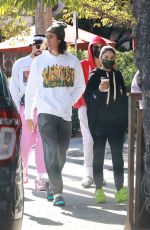 VANESSA HUDGENS and Cole Tucker Out for Lunch with Friends in Los Feliz 12/26/2021