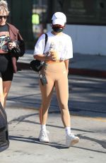VANESSA HUDGENS and GG MAGREE Arrives at Dogpound in Los Angeles 12/01/2021