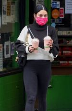 VANESSA HUDGENS at Earth Organic Juice Bar in Los Angeles 12/22/2021