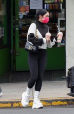 VANESSA HUDGENS at Earth Organic Juice Bar in Los Angeles 12/22/2021