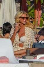 VICTORIA SILVSTEDT at a Beach in St Barts 12/21/2021