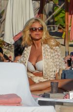 VICTORIA SILVSTEDT at a Beach in St Barts 12/21/2021
