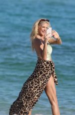 VICTORIA SILVSTEDT in Bikini at a Beach in Miami 12/09/2021