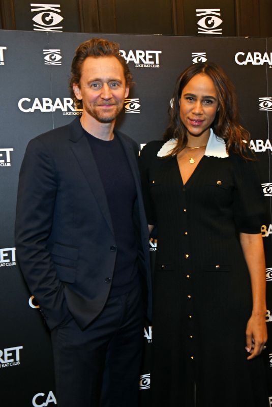 ZAWE ASHTON and Tom Hiddleston at The Kit Kat Club Press Night in London 12/12/2021