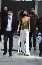 ZENDAYA Arrives at Jimmy Kimmel Live Studio in Los Angeles 12/13/2021