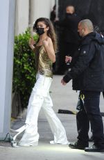 ZENDAYA Arrives at Jimmy Kimmel Live Studio in Los Angeles 12/13/2021