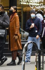 ZENDAYA COLEMAN and Tom Holland Out in New York 12/08/2021