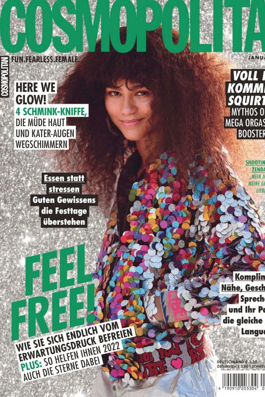 ZENDAYA in Cosmopolitan Magazine, Germany January 2022