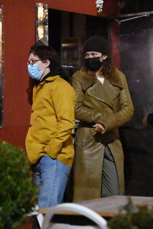 ZENDAYA Out for Dinner Date in New York 12/07/2021