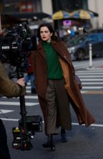 ZOEY DEUTCH on the Set of Tiffanys in New York 12/13/2021