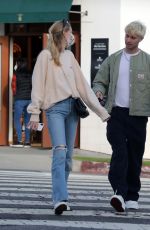 ABBY CHAMPION and Patrick Schwarzenegger Out for Brunch in Los Angeles 01/02/2022