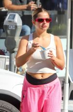 ADDISON RAE and Omer Fedi Out for Frozen Yogurt in Beverly Hills 01/25/2022