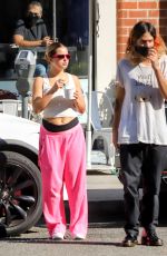 ADDISON RAE and Omer Fedi Out for Frozen Yogurt in Beverly Hills 01/25/2022