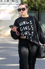 ADDISON RAE Arrives at Pilates Class in Los Angeles 01/28/2022