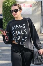 ADDISON RAE Arrives at Pilates Class in Los Angeles 01/28/2022