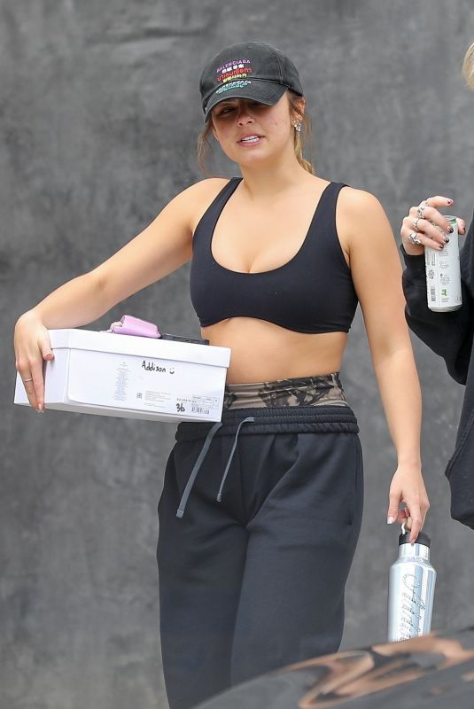 ADDISON RAE Leaves Dogpound Gym in West Hollywood 01/17/2022