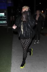 ALABAMA BARKER Arrives at Boa Steakhouse in West Hollywood 01/29/2022