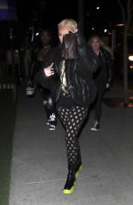 ALABAMA BARKER Arrives at Boa Steakhouse in West Hollywood 01/29/2022