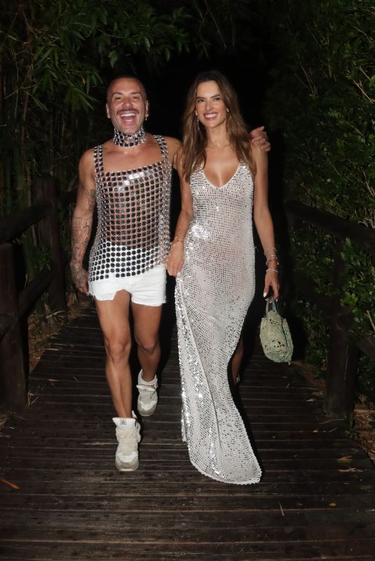 ALESSANDRA AMBROSIO and Richard Lee at New Year