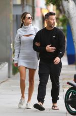 ALESSANDRA AMBROSIO and Richard Lee Out in Santa Monica 01/16/2022