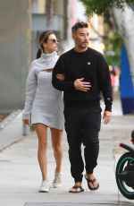 ALESSANDRA AMBROSIO and Richard Lee Out in Santa Monica 01/16/2022