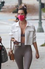 ALESSANDRA AMBROSIO Heading to Workout in West Hollywood 01/17/2022