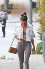 ALESSANDRA AMBROSIO Heading to Workout in West Hollywood 01/17/2022