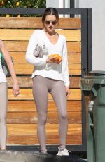 ALESSANDRA AMBROSIO Leaves a Private Gym in Beverly Hills 01/25/2022