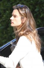 ALESSANDRA AMBROSIO Leaves a Private Gym in Beverly Hills 01/25/2022
