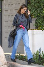 ALESSANDRA AMBROSIO Out and About in Brentwood 01/18/2022