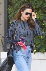 ALESSANDRA AMBROSIO Out and About in Brentwood 01/18/2022