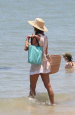 ALESSANDRA AMBROSIO Out at a Beach in Florianopolis 01/03/2022