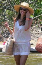 ALESSANDRA AMBROSIO Out at a Beach in Florianopolis 01/03/2022