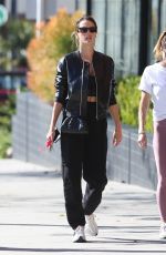 ALESSANDRA AMBROSIO Out Driving Her New Bentley Convertible in Brentwood 01/27/2022