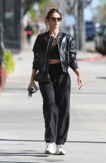 ALESSANDRA AMBROSIO Out Driving Her New Bentley Convertible in Brentwood 01/27/2022