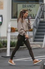 ALESSANDRA AMBROSIO Out for Coffee in Brentwood 01/15/2022