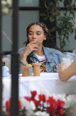 ALEXANDRA SHIPP Out for Lunch with a Friend in Beverly Hills 01/27/2022