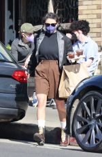 ALIA SHAWKAT Out for Coffee To-go in Los Feliz 01/21/2022