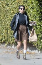 ALIA SHAWKAT Out for Coffee To-go in Los Feliz 01/21/2022