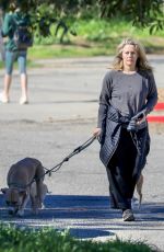 ALICIA SILVERSTONE Out with Her Dogs in Los Angeles 01/30/2022