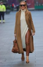 AMANDA HOLDEN Arrives at Heart Radio in London 01/18/2022
