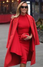 AMANDA HOLDEN Arrives at Heart Radio in London 01/25/2022