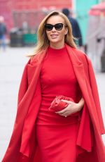 AMANDA HOLDEN Arrives at Heart Radio in London 01/25/2022